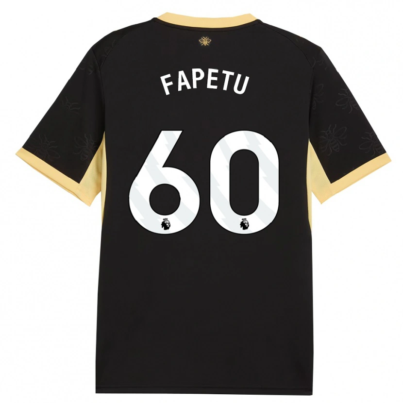 Danxen Women Femi Fapetu #60 Black Yellow Away Jersey 2026/27 T-Shirt