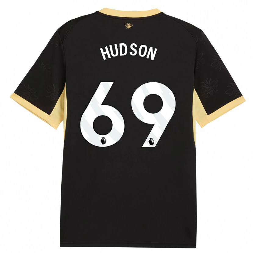 Danxen Women Max Hudson #69 Black Yellow Away Jersey 2026/27 T-Shirt