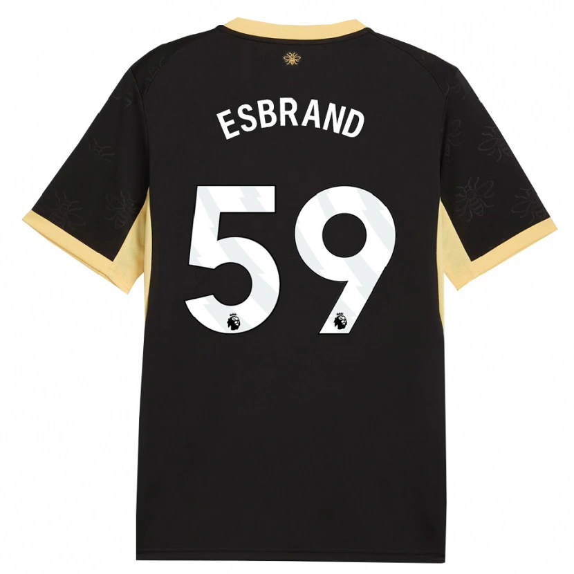 Danxen Women Josh Wilson-Esbrand #59 Black Yellow Away Jersey 2026/27 T-Shirt