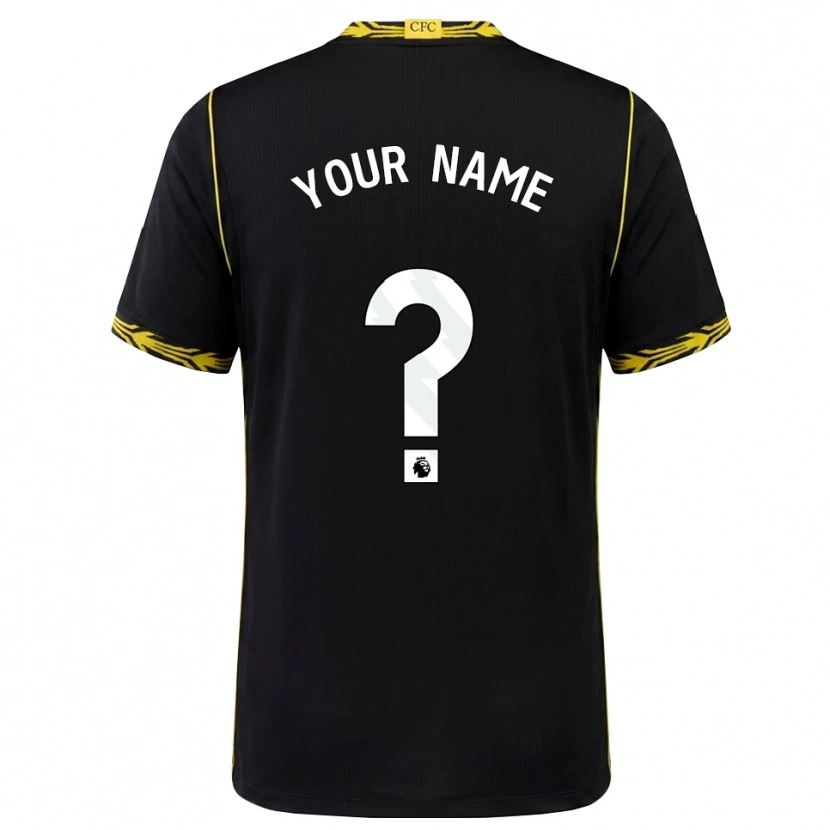 Danxen Women Your Name #0 Black Yellow Away Jersey 2026/27 T-Shirt