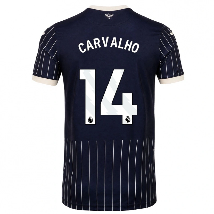 Danxen Women Fábio Carvalho #14 Black White Away Jersey 2026/27 T-Shirt