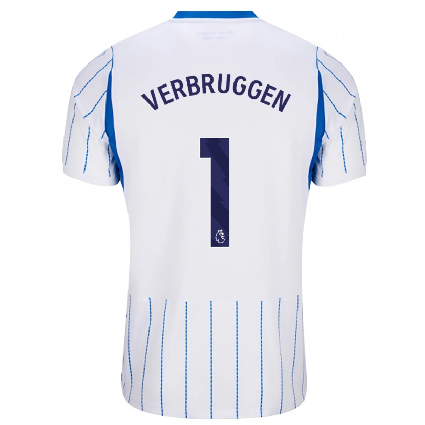 Danxen Women Bart Verbruggen #1 Dodger Blue White Away Jersey 2026/27 T-Shirt