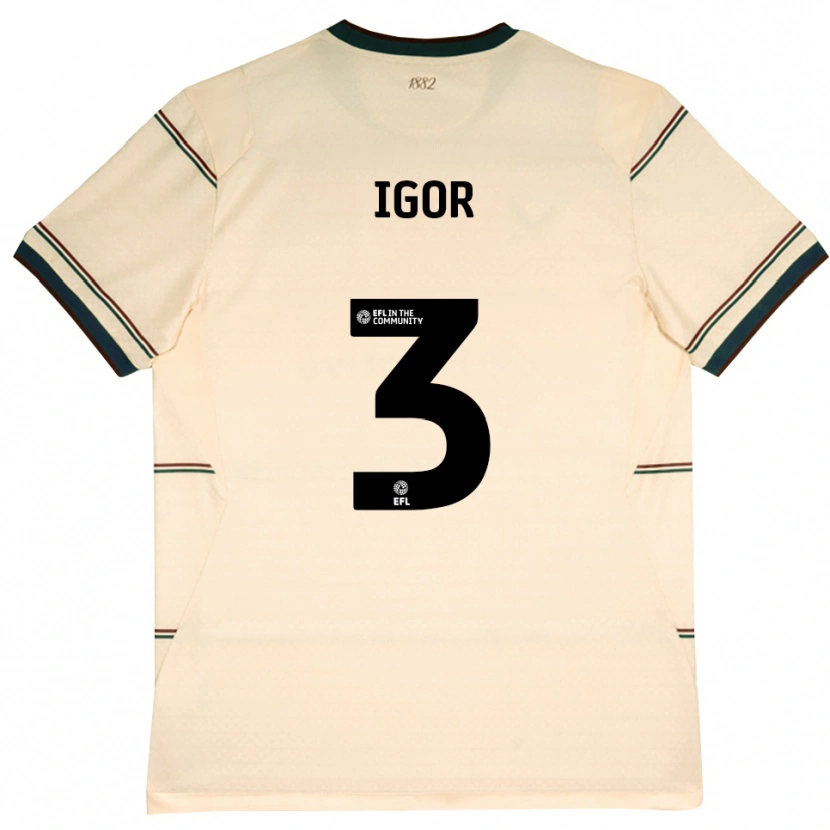 Danxen Women Igor Julio #3 Beige Burgundy Away Jersey 2026/27 T-Shirt