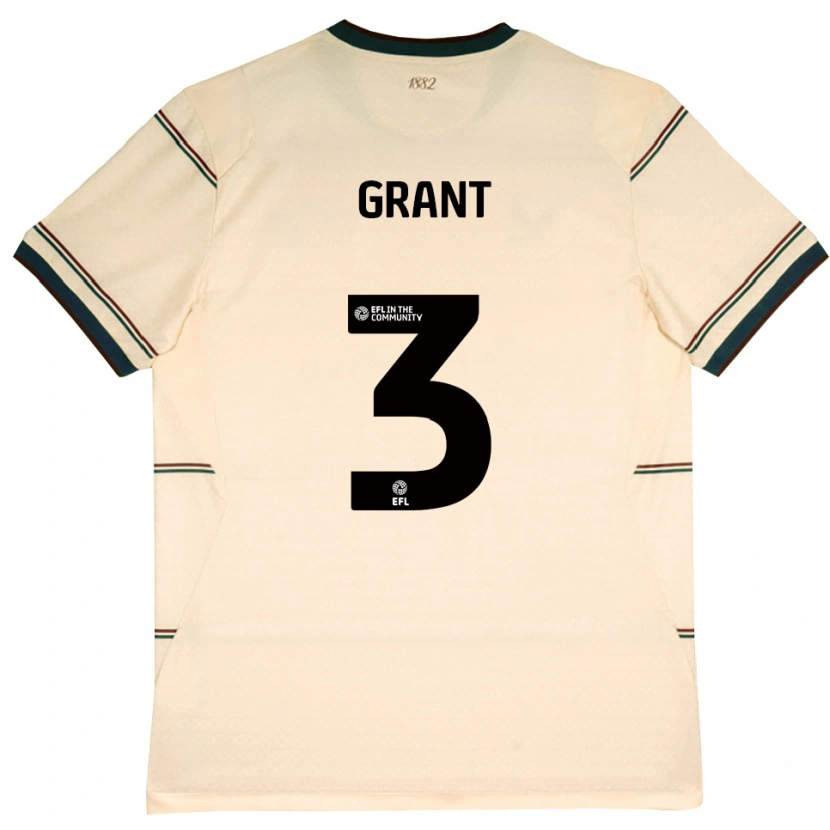 Danxen Women Bradley Grant #3 Beige Burgundy Away Jersey 2026/27 T-Shirt