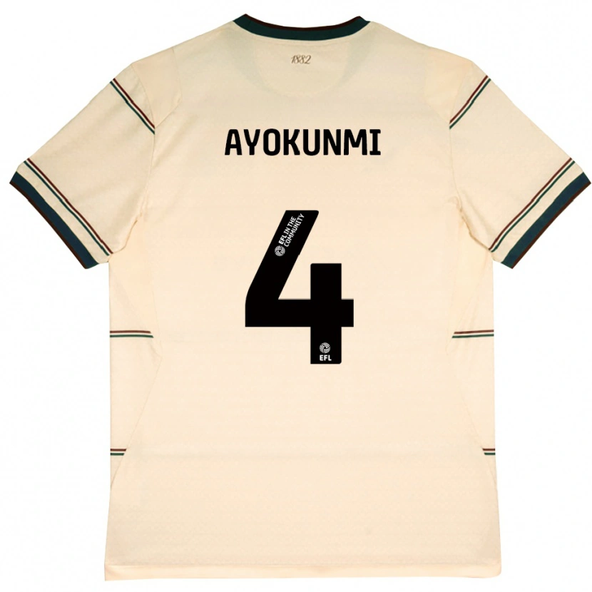 Danxen Women Darren Ayokunmi #4 Beige Burgundy Away Jersey 2026/27 T-Shirt