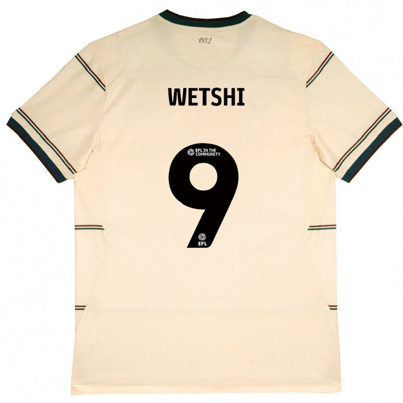 Danxen Women Benji Wetshi #9 Beige Burgundy Away Jersey 2026/27 T-Shirt