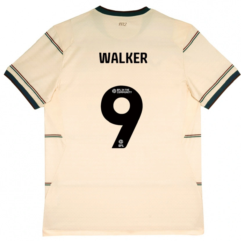 Danxen Women Claudia Walker #9 Beige Burgundy Away Jersey 2026/27 T-Shirt