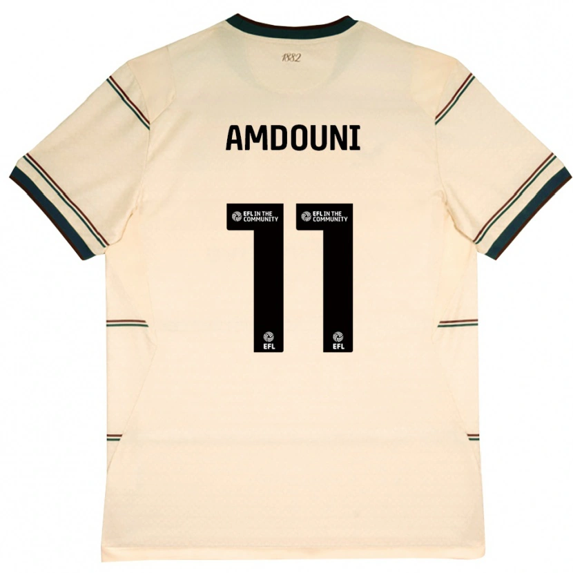 Danxen Women Zeki Amdouni #11 Beige Burgundy Away Jersey 2026/27 T-Shirt