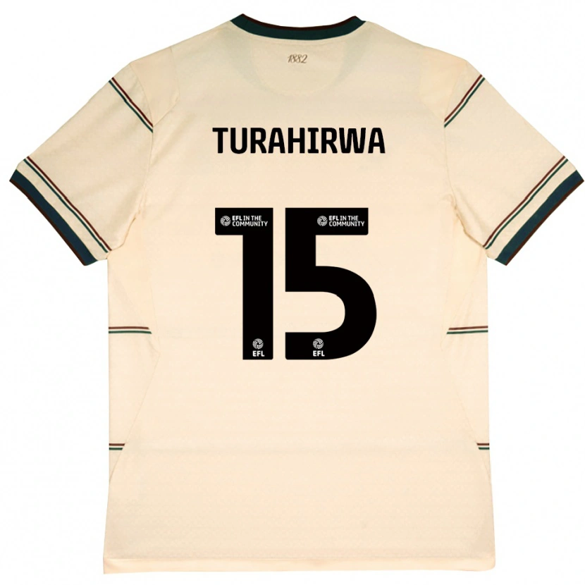 Danxen Women Elijah Turahirwa #15 Beige Burgundy Away Jersey 2026/27 T-Shirt