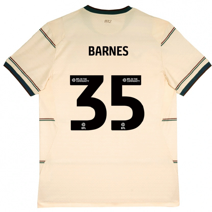 Danxen Women Ashley Barnes #35 Beige Burgundy Away Jersey 2026/27 T-Shirt