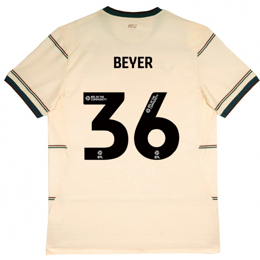 Danxen Women Jordan Beyer #36 Beige Burgundy Away Jersey 2026/27 T-Shirt