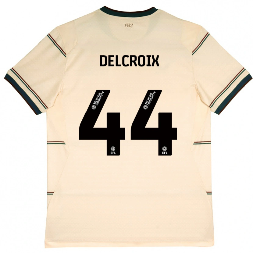 Danxen Women Hannes Delcroix #44 Beige Burgundy Away Jersey 2026/27 T-Shirt