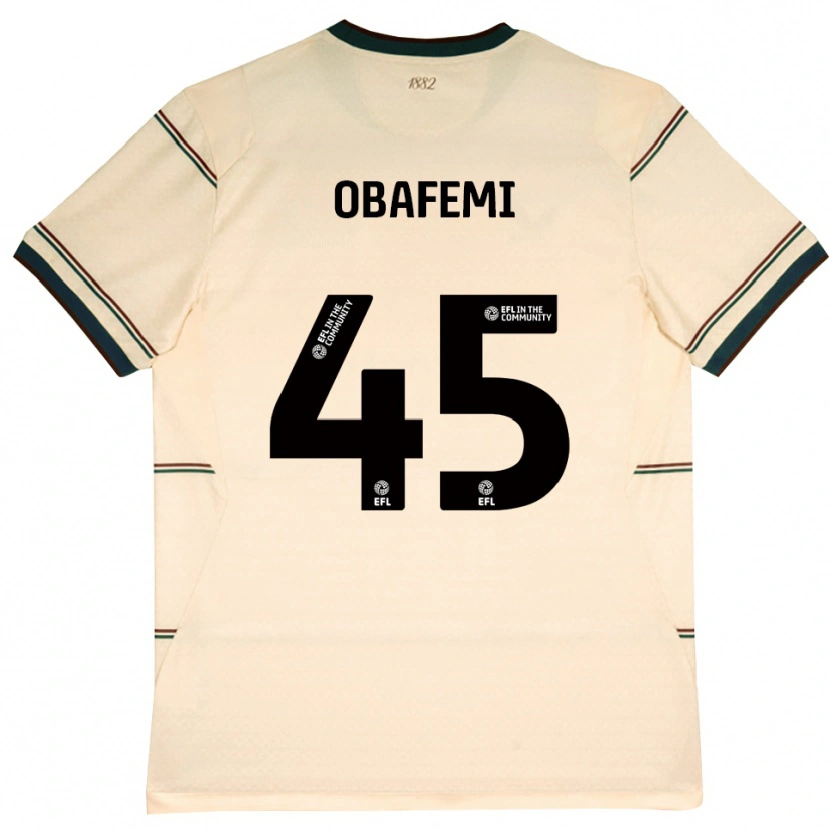 Danxen Women Michael Obafemi #45 Beige Burgundy Away Jersey 2026/27 T-Shirt