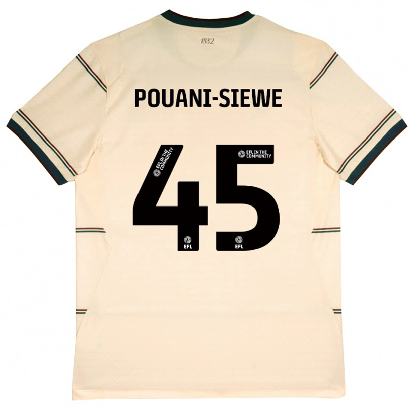 Danxen Women Brandon Pouani #45 Beige Burgundy Away Jersey 2026/27 T-Shirt