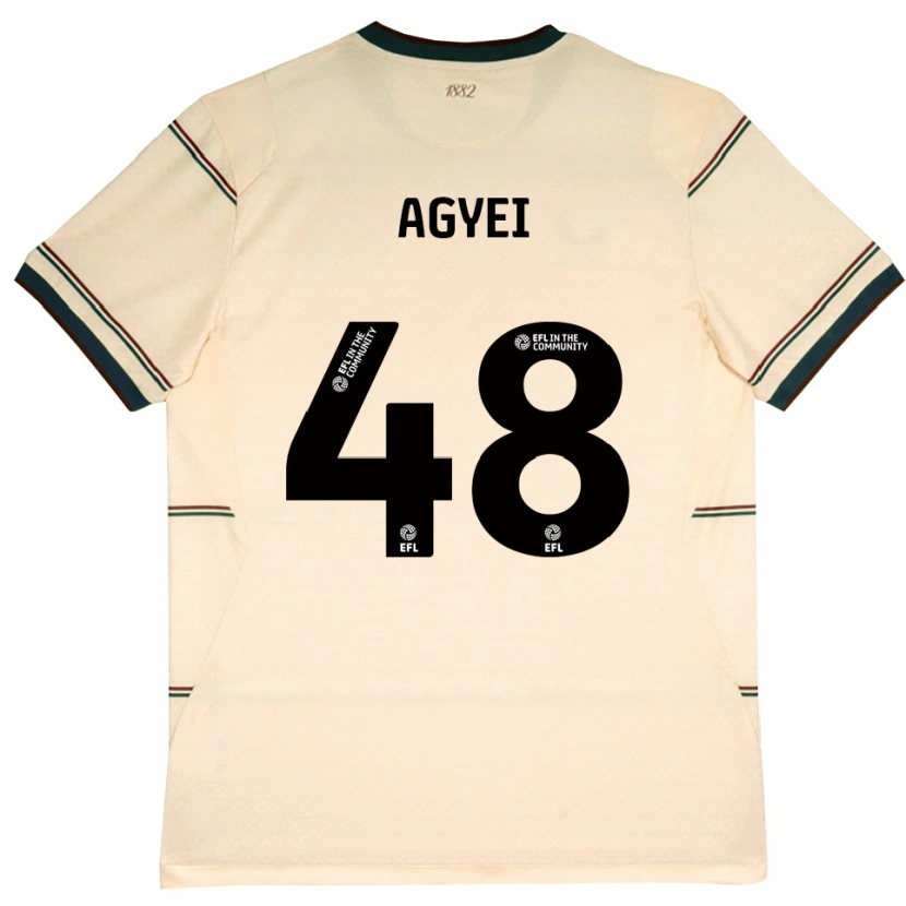Danxen Women Enock Agyei #48 Beige Burgundy Away Jersey 2026/27 T-Shirt