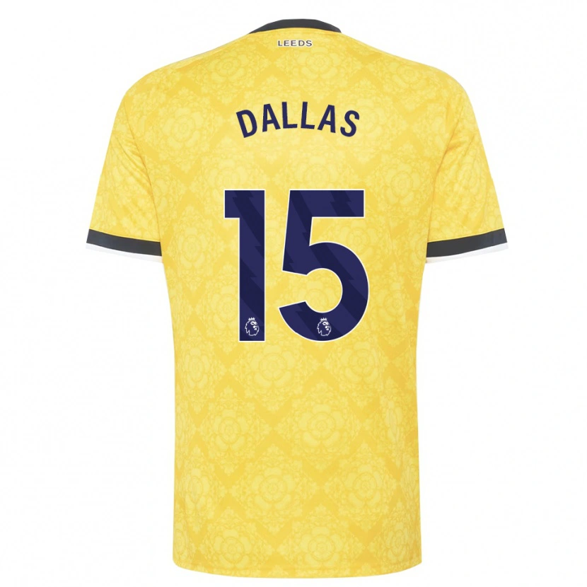 Danxen Women Stuart Dallas #15 Yellow White Black Away Jersey 2026/27 T-Shirt