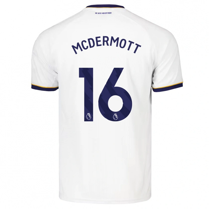 Danxen Women Tom Mcdermott #16 Midnight Blue White Yellow Away Jersey 2026/27 T-Shirt