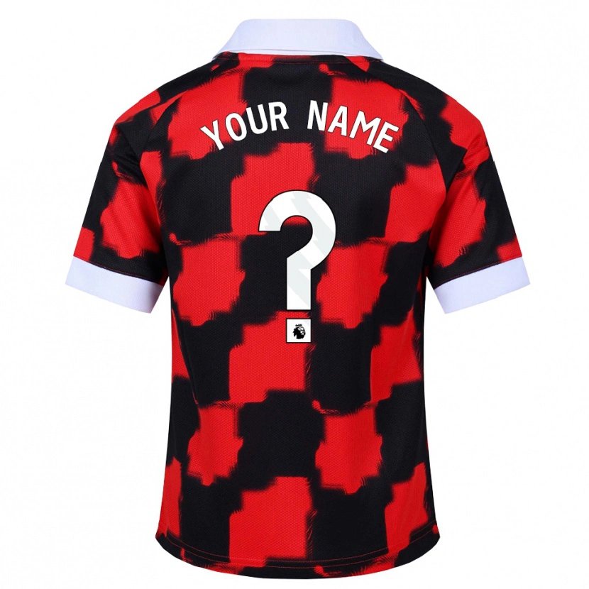 Danxen Women Your Name #0 Red White Black Away Jersey 2026/27 T-Shirt