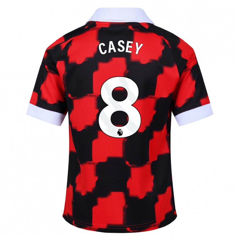 Danxen Women Dan Casey #8 Red White Black Away Jersey 2026/27 T-Shirt
