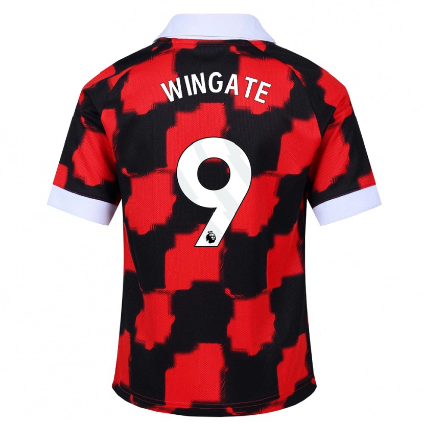 Danxen Women Tom Wingate #9 Red White Black Away Jersey 2026/27 T-Shirt