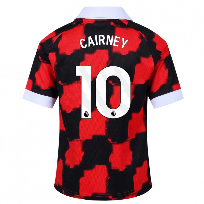 Danxen Women Tom Cairney #10 Red White Black Away Jersey 2026/27 T-Shirt