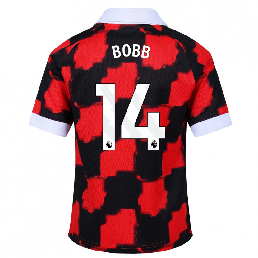 Danxen Women Oscar Bobb #14 Red White Black Away Jersey 2026/27 T-Shirt