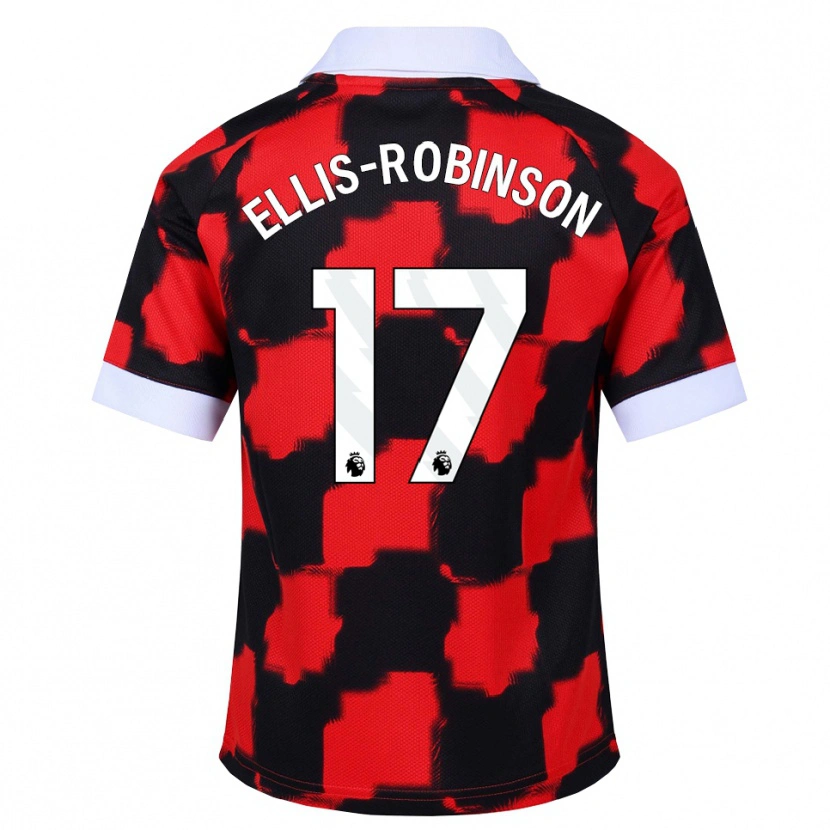 Danxen Women Eddie Ellis-Robinson #17 Red White Black Away Jersey 2026/27 T-Shirt