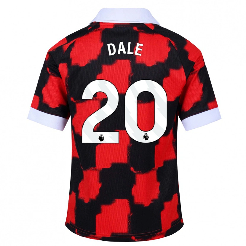 Danxen Women Olivia Dale #20 Red White Black Away Jersey 2026/27 T-Shirt