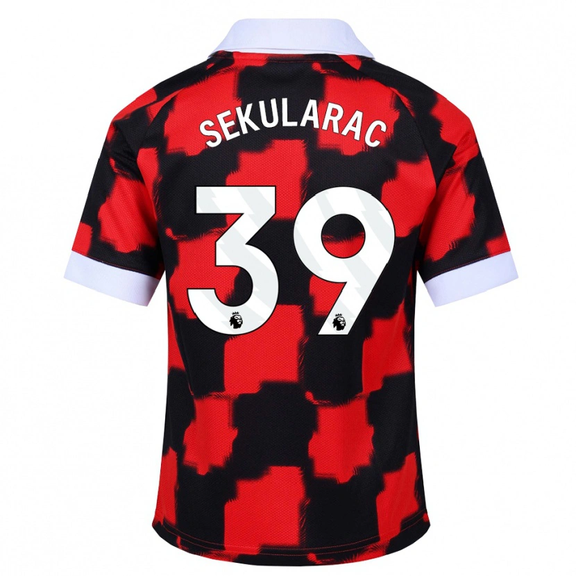 Danxen Women Kristian Sekularac #39 Red White Black Away Jersey 2026/27 T-Shirt