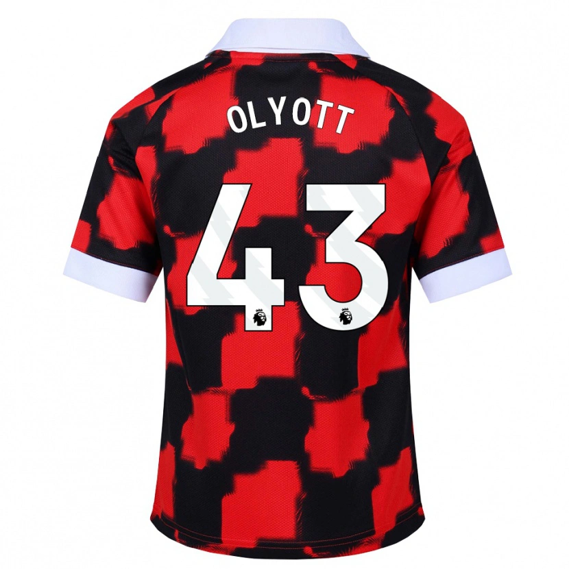 Danxen Women Tom Olyott #43 Red White Black Away Jersey 2026/27 T-Shirt