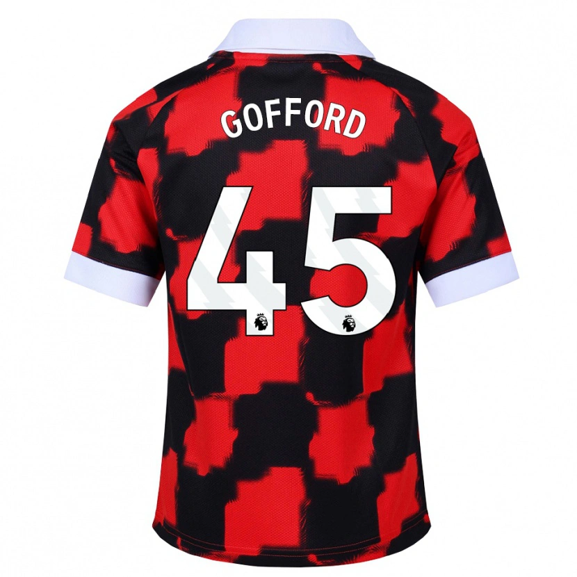 Danxen Women Oliver Gofford #45 Red White Black Away Jersey 2026/27 T-Shirt