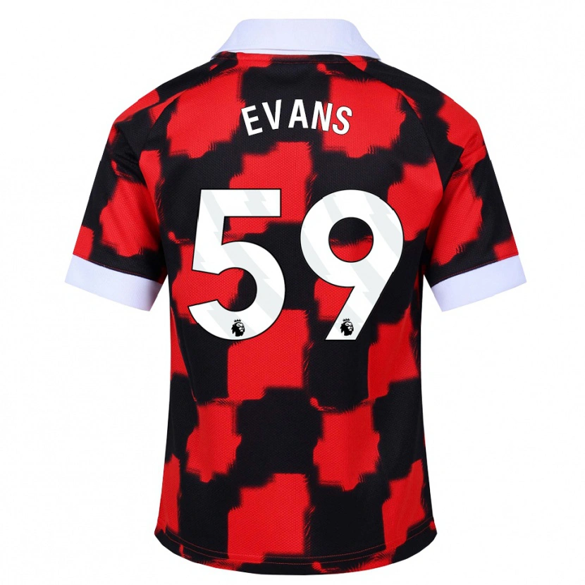 Danxen Women Aidan Evans #59 Red White Black Away Jersey 2026/27 T-Shirt