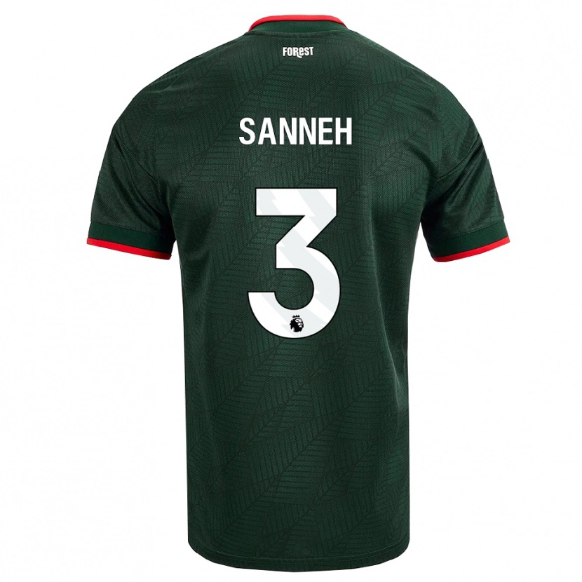 Danxen Women Buba Sanneh #3 Dark Green Red Away Jersey 2026/27 T-Shirt