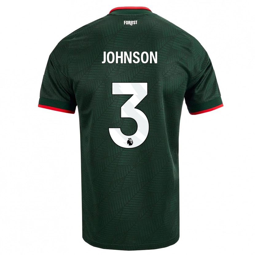 Danxen Women Nat Johnson #3 Dark Green Red Away Jersey 2026/27 T-Shirt