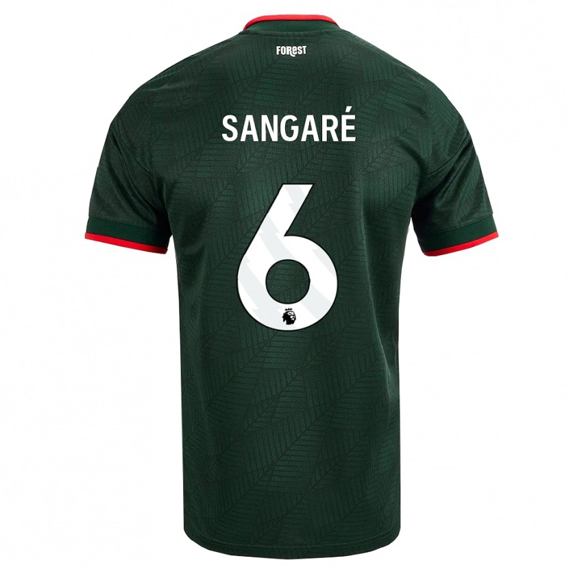 Danxen Women Ibrahim Sangaré #6 Dark Green Red Away Jersey 2026/27 T-Shirt