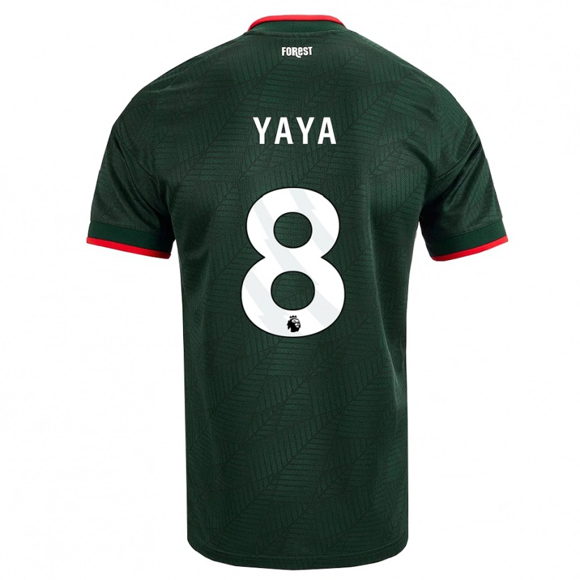 Danxen Women Cherif Yaya #8 Dark Green Red Away Jersey 2026/27 T-Shirt