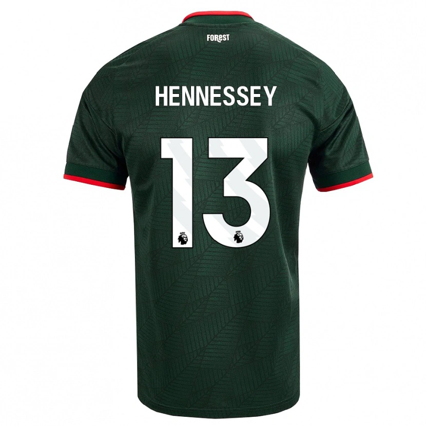 Danxen Women Wayne Hennessey #13 Dark Green Red Away Jersey 2026/27 T-Shirt