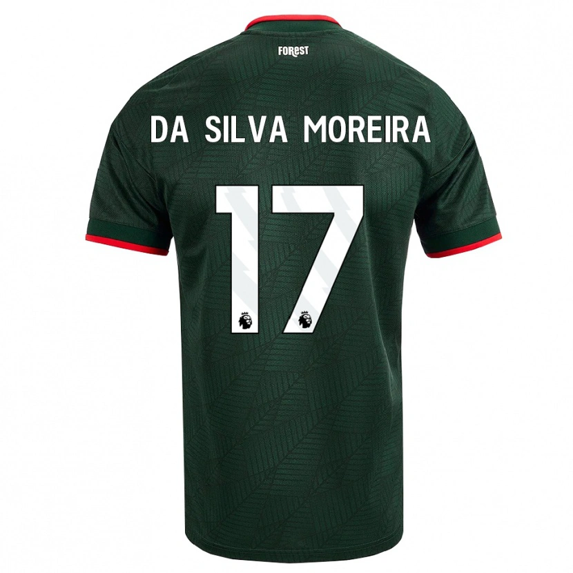 Danxen Women Eric Da Silva Moreira #17 Dark Green Red Away Jersey 2026/27 T-Shirt