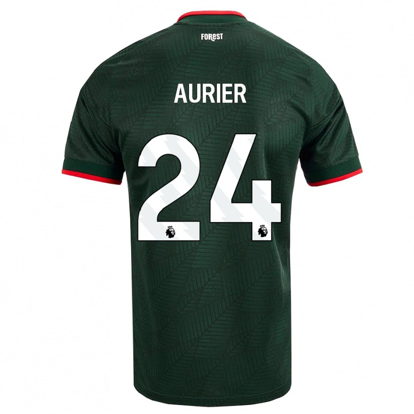 Danxen Women Serge Aurier #24 Dark Green Red Away Jersey 2026/27 T-Shirt