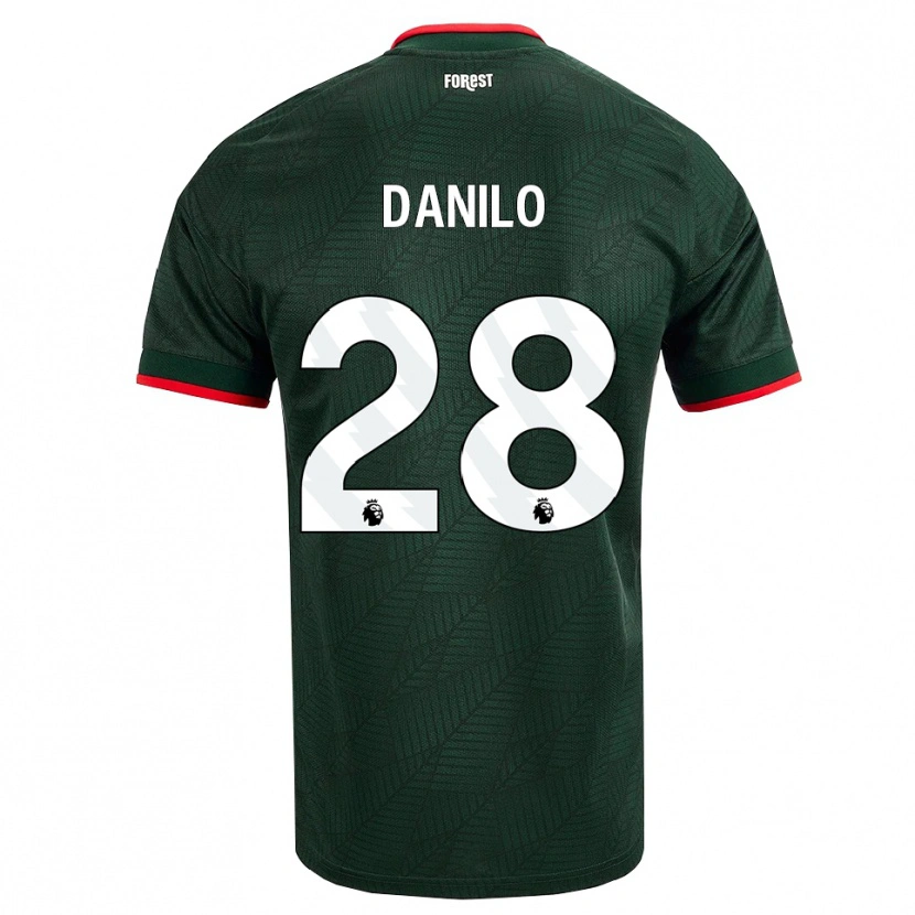 Danxen Women Danilo #28 Dark Green Red Away Jersey 2026/27 T-Shirt