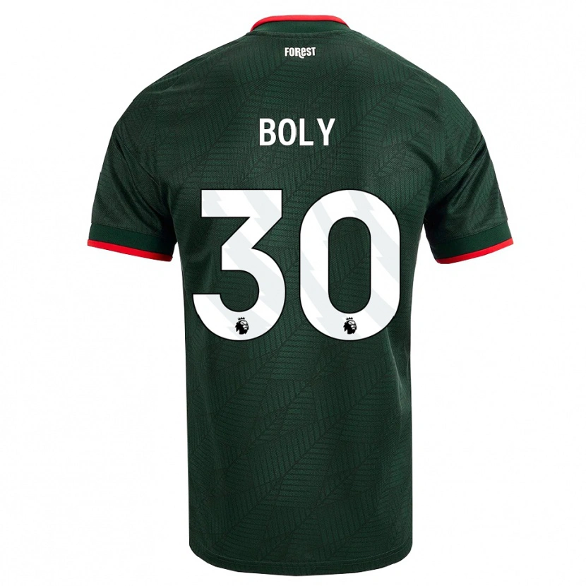 Danxen Women Willy Boly #30 Dark Green Red Away Jersey 2026/27 T-Shirt