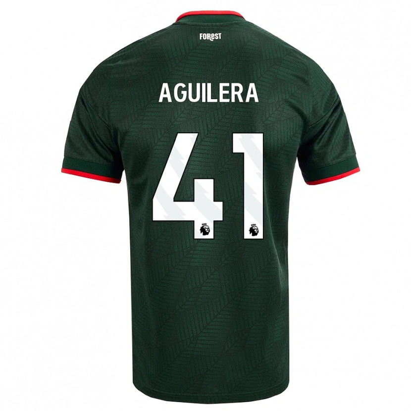 Danxen Women Brandon Aguilera #41 Dark Green Red Away Jersey 2026/27 T-Shirt