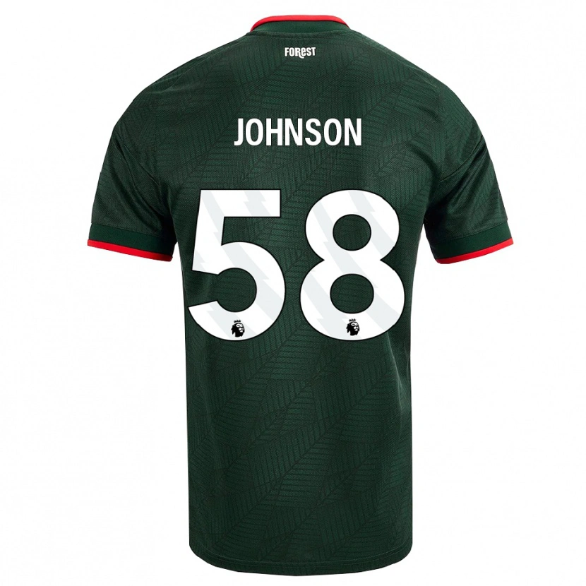 Danxen Women Pharrell Johnson #58 Dark Green Red Away Jersey 2026/27 T-Shirt