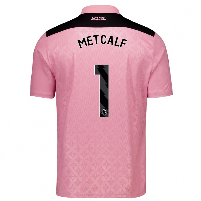 Danxen Women Ben Metcalf #1 Light Pink Black Away Jersey 2026/27 T-Shirt