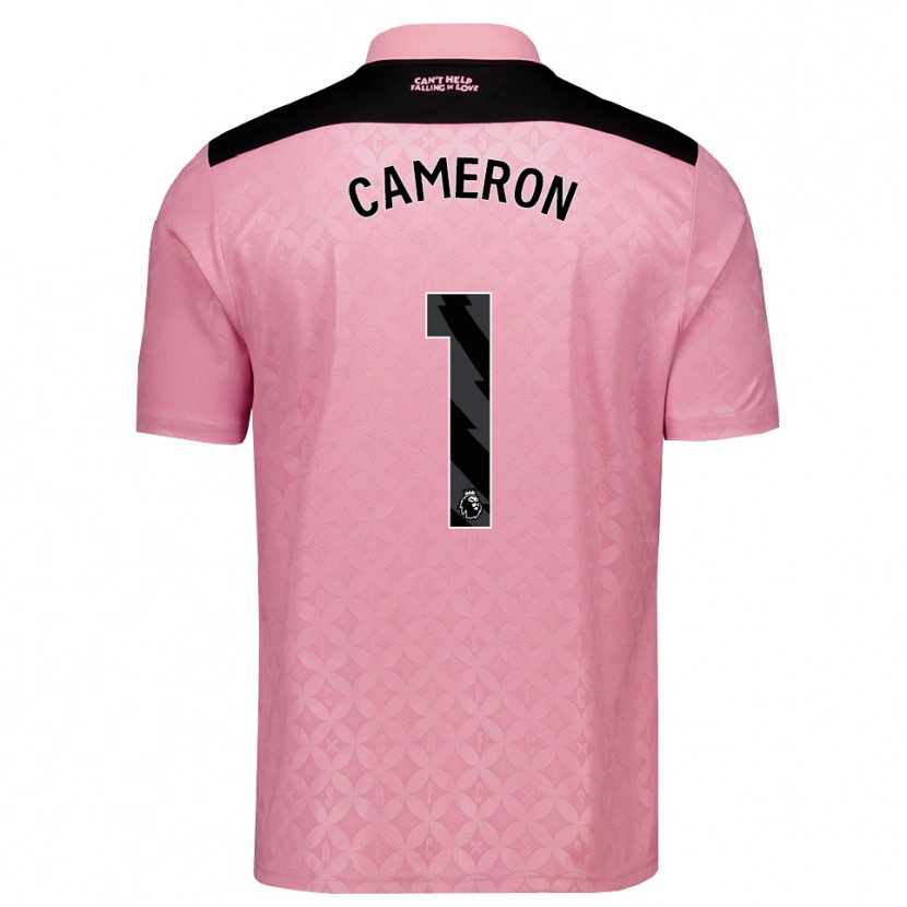 Danxen Women Dan Cameron #1 Light Pink Black Away Jersey 2026/27 T-Shirt