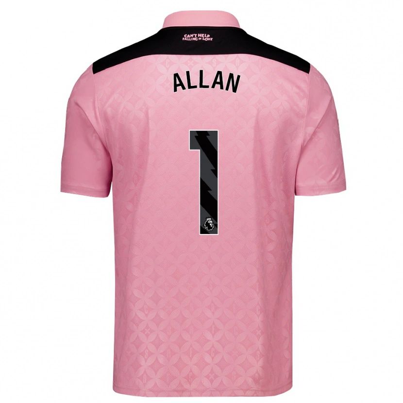 Danxen Women Isaac Allan #1 Light Pink Black Away Jersey 2026/27 T-Shirt