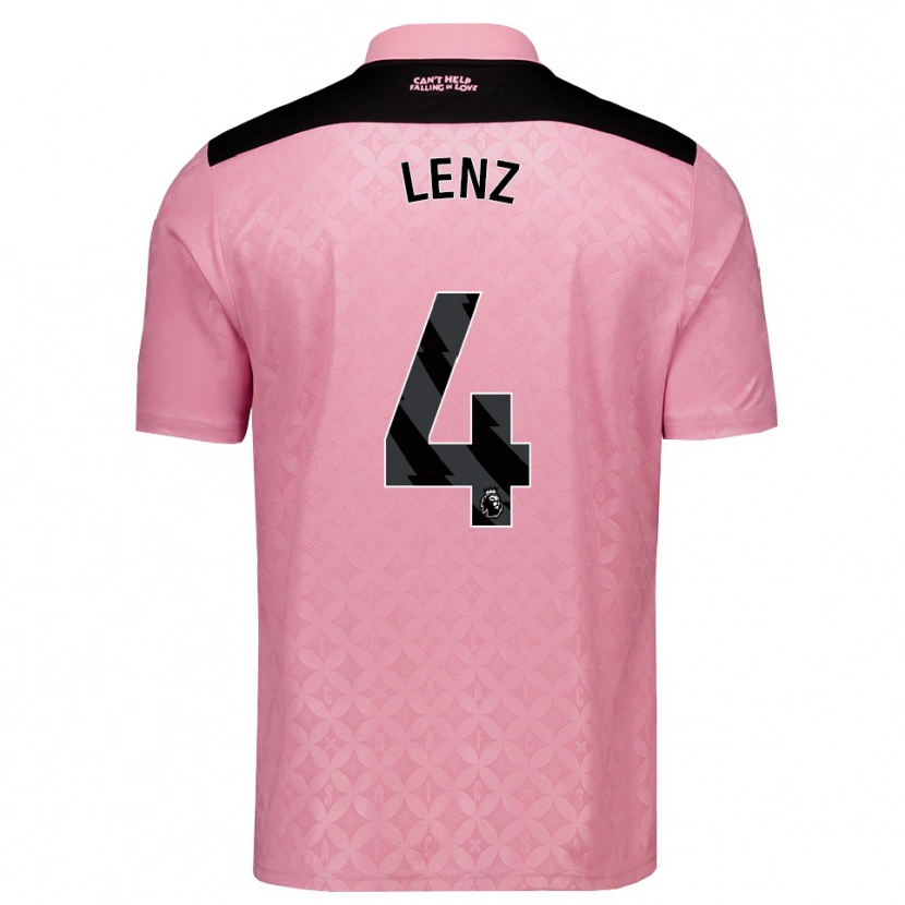 Danxen Women Elias Lenz #4 Light Pink Black Away Jersey 2026/27 T-Shirt