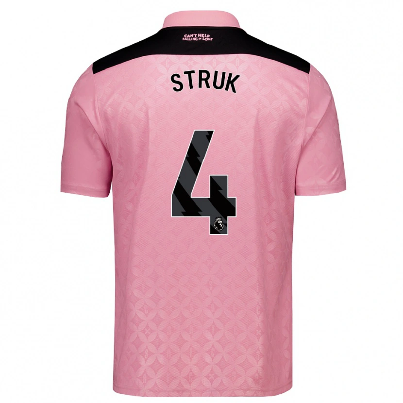 Danxen Women Ivan Struk #4 Light Pink Black Away Jersey 2026/27 T-Shirt