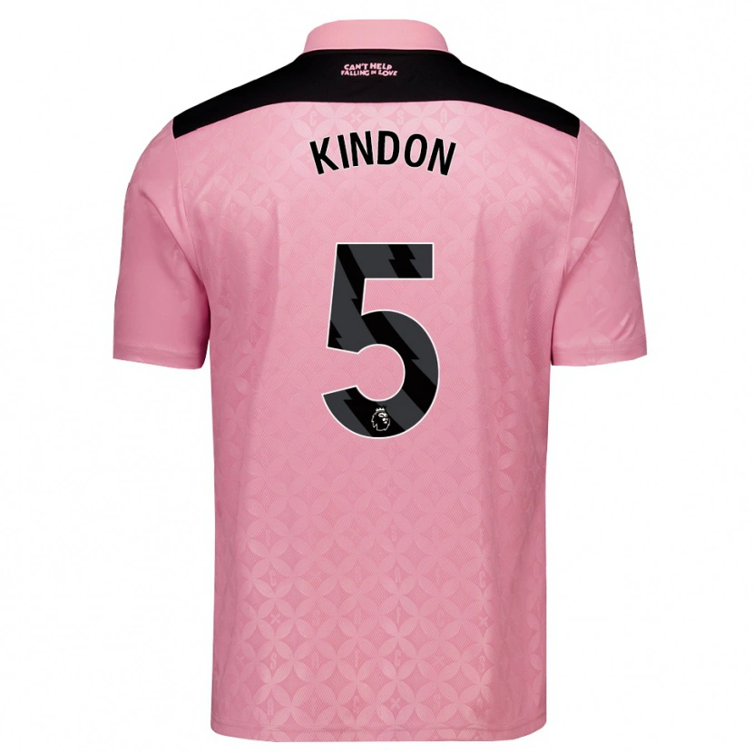Danxen Women Ben Kindon #5 Light Pink Black Away Jersey 2026/27 T-Shirt