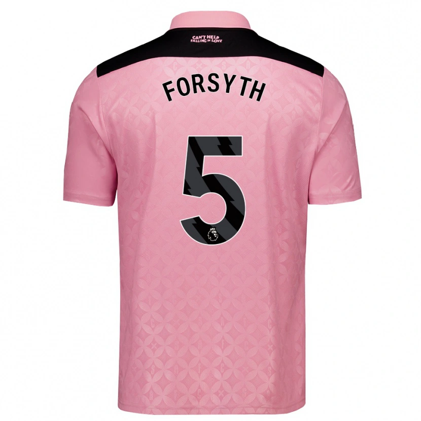Danxen Women Charlie Hamilton-Forsyth #5 Light Pink Black Away Jersey 2026/27 T-Shirt